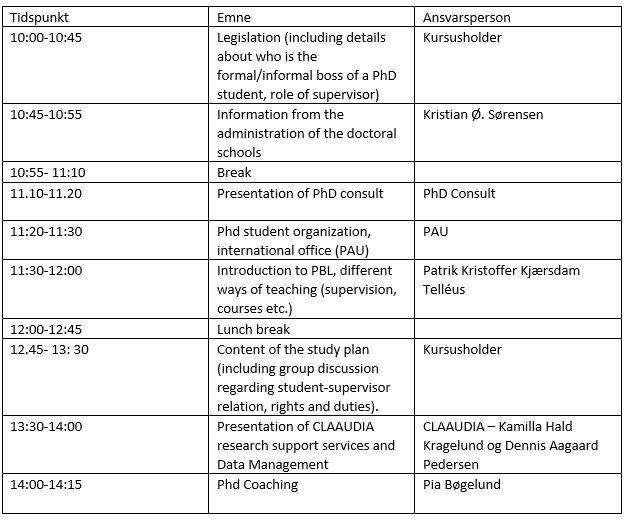 phd planner aau